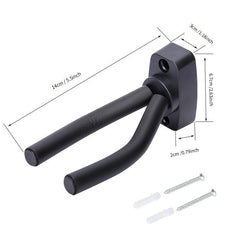 Secure Guitar Wall Mount Hanger Heavy Duty Metal