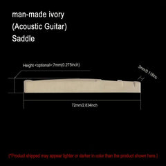 Ivory Guitar Nut&Sadlle Natural Acoustic Guitar String Bridge