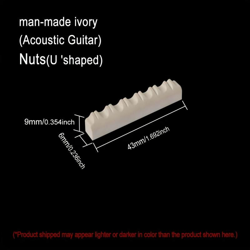 Ivory Guitar Nut&Sadlle Natural Acoustic Guitar String Bridge