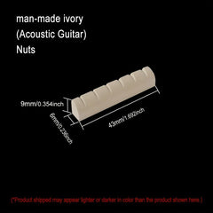 Ivory Guitar Nut&Sadlle Natural Acoustic Guitar String Bridge