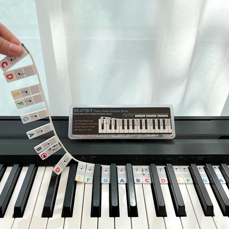 Removable Piano Keyboard Note Labels 88 Key Full Size