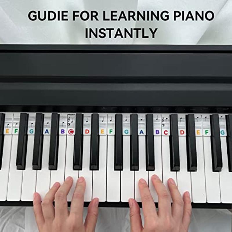 Removable Piano Keyboard Note Labels 88 Key Full Size