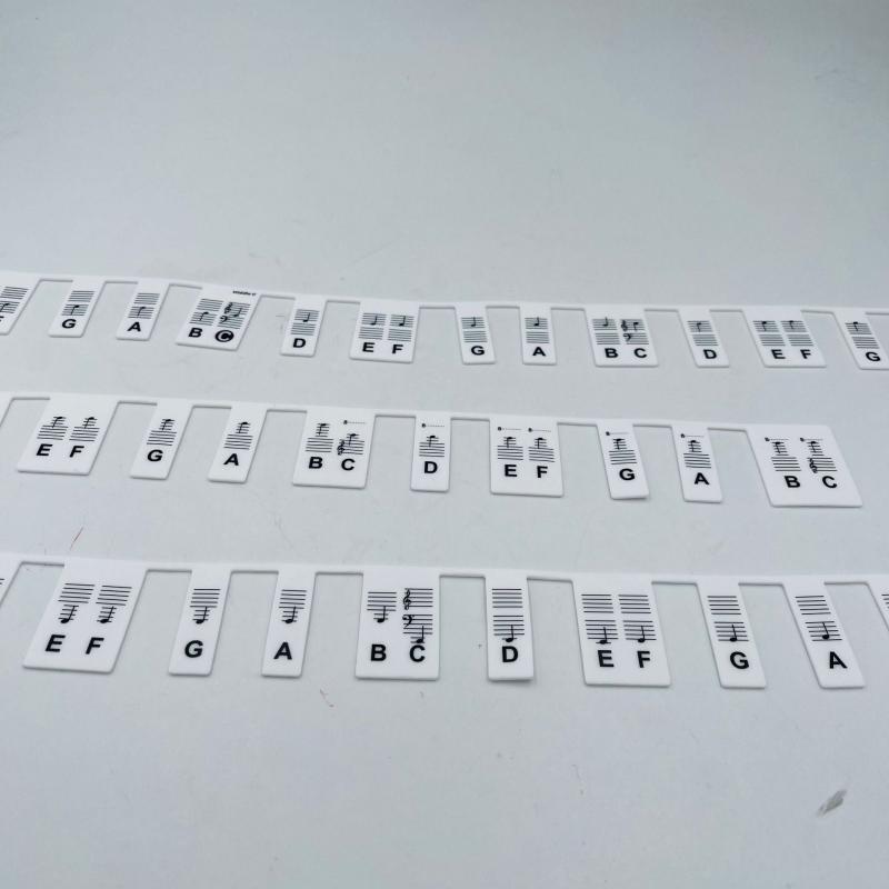 Removable Piano Keyboard Note Labels 88 Key Full Size