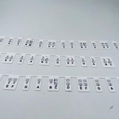 Removable Piano Keyboard Note Labels 88 Key Full Size