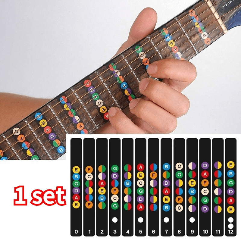 Guitar Fretboard Note Decals Fingerboard Scales Stickers