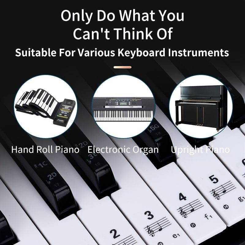 Key Universal Piano Keyboard Stickers for Notation Skills