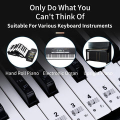 Key Universal Piano Keyboard Stickers for Notation Skills