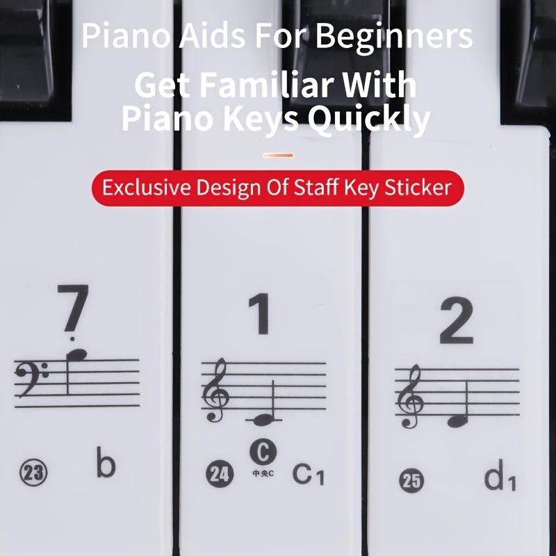 Key Universal Piano Keyboard Stickers for Notation Skills