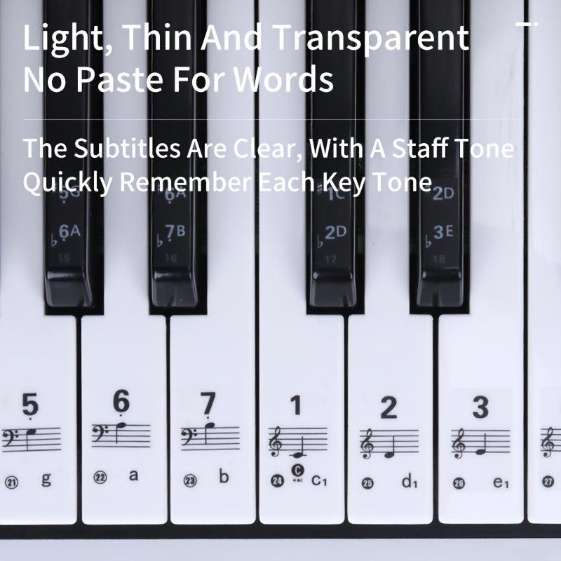Key Universal Piano Keyboard Stickers for Notation Skills