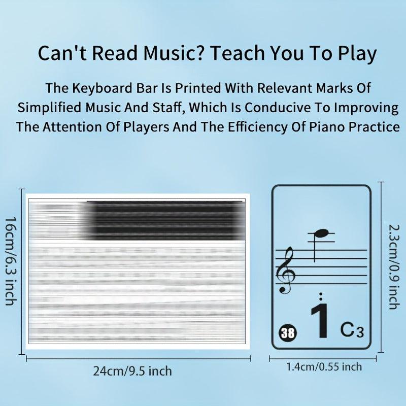 Key Universal Piano Keyboard Stickers for Notation Skills