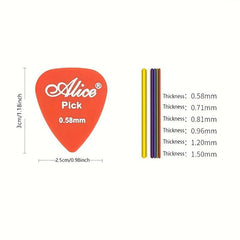 50 Guitar Pick Set: 12 Thicknesses for Precision and Comfort