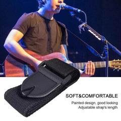Adjustable Nylon Guitar Strap for Folk Wooden Classical Guitars