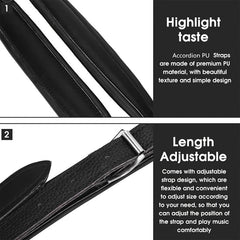 Adjustable Accordion PU Straps Buckle 120 Bass Shoulder Harness Belts