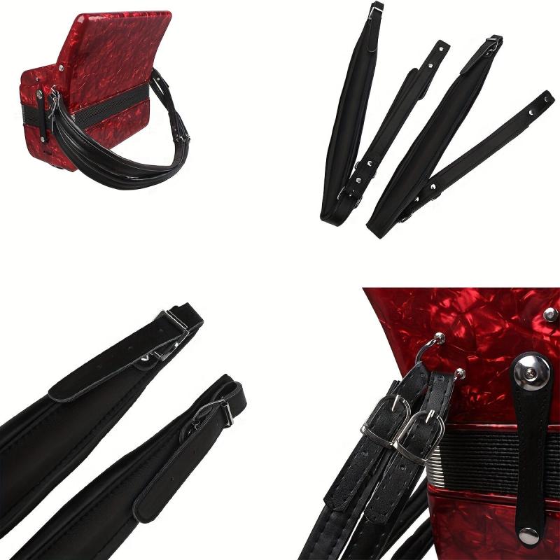 Adjustable Accordion PU Straps Buckle 120 Bass Shoulder Harness Belts