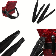 Adjustable Accordion PU Straps Buckle 120 Bass Shoulder Harness Belts