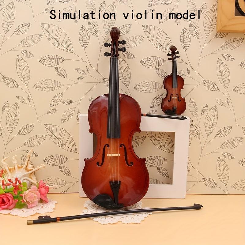 Mini Violin Simulation Set - Wood Handcrafted