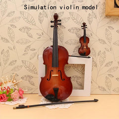 Mini Violin Simulation Set - Wood Handcrafted