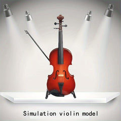 Mini Violin Simulation Set - Wood Handcrafted