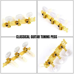 2pcs L R Guitar Tuning Pegs for Classic Guitars