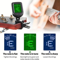 Clip On Guitar Tuner Chromatic Acoustic Bass Violin Ukulele