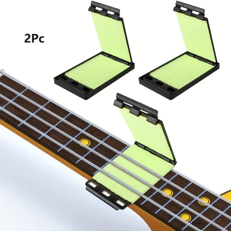 Dual Guitar String Cleaner for Guitar, Bass, Ukulele