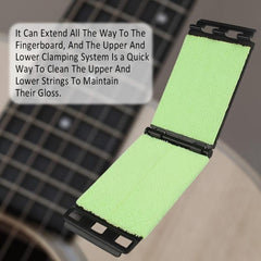 Dual Guitar String Cleaner for Guitar, Bass, Ukulele