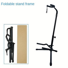 Foldable Guitar Floor Stand Tripod Holder Acoustic Bass Musical Instrument