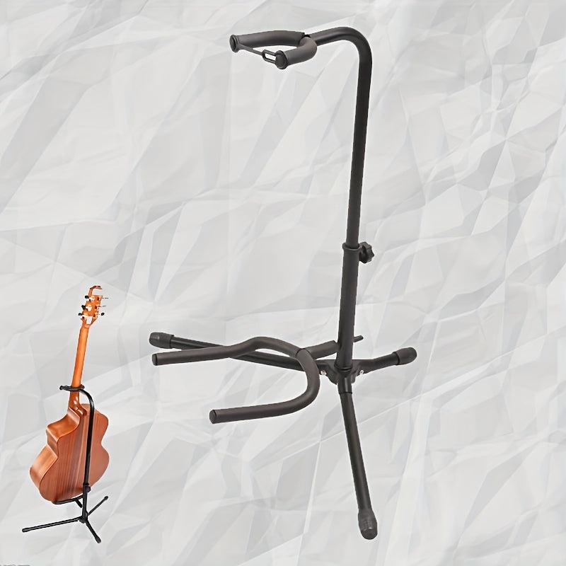 Foldable Guitar Floor Stand Tripod Holder Acoustic Bass Musical Instrument