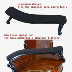 Ergonomic Thickened Sponge Violin Shoulder Rest for 4/4 and 3/4