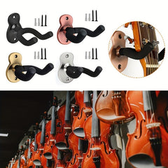Metal Guitar Hanger Wall Mount Stand Rack Bracket for Guitar and Bass