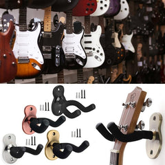 Metal Guitar Hanger Wall Mount Stand Rack Bracket for Guitar and Bass
