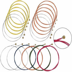 3 Sets Acoustic Guitar Strings with Multifunctional Winder Cutter and Pin Set