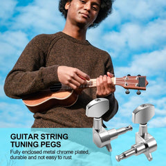 6pcs High Semi Enclosed Guitar Tuning Pegs