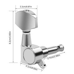 6pcs High Semi Enclosed Guitar Tuning Pegs