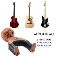Auto Lock Guitar Wall Mount Hanger - Securely Display Your Guitar