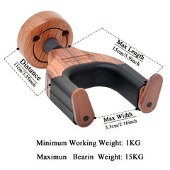 Auto Lock Guitar Wall Mount Hanger - Securely Display Your Guitar