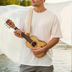 Ukulele Harness Cotton Linen Shoulder Strap Polyester Printed Harness