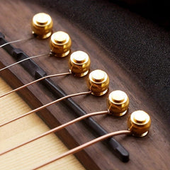 6pcs Pure Copper Brass Guitar Bridge Pins for Folk Acoustic Guitar