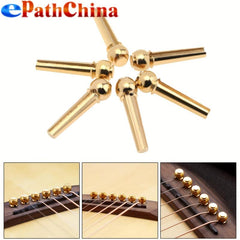 6pcs Pure Copper Brass Guitar Bridge Pins for Folk Acoustic Guitar
