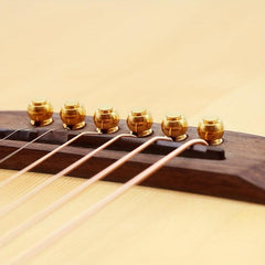 6pcs Pure Copper Brass Guitar Bridge Pins for Folk Acoustic Guitar