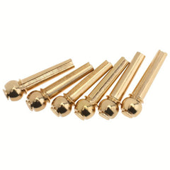 6pcs Pure Copper Brass Guitar Bridge Pins for Folk Acoustic Guitar