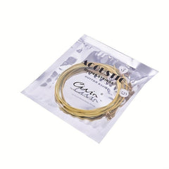 6pcs Acoustic Guitar Strings Brass Steel Core Strings