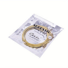 6pcs Acoustic Guitar Strings Brass Steel Core Strings
