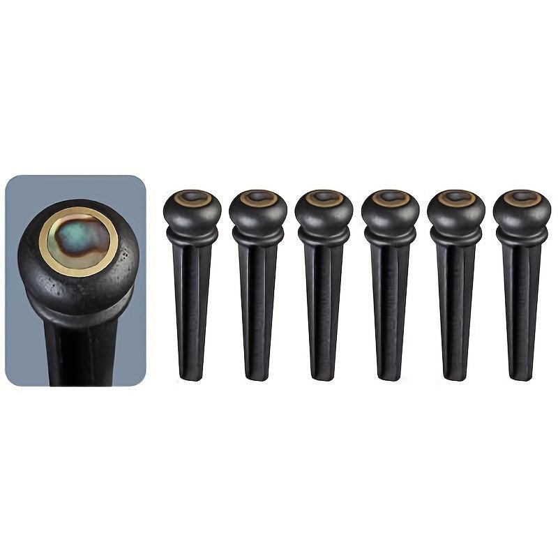 Ebony Guitar Bridge Bolt with Solid String Cone