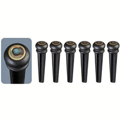 Ebony Guitar Bridge Bolt with Solid String Cone