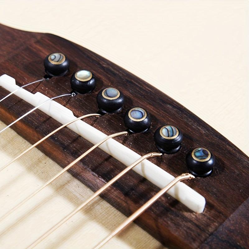Ebony Guitar Bridge Bolt with Solid String Cone