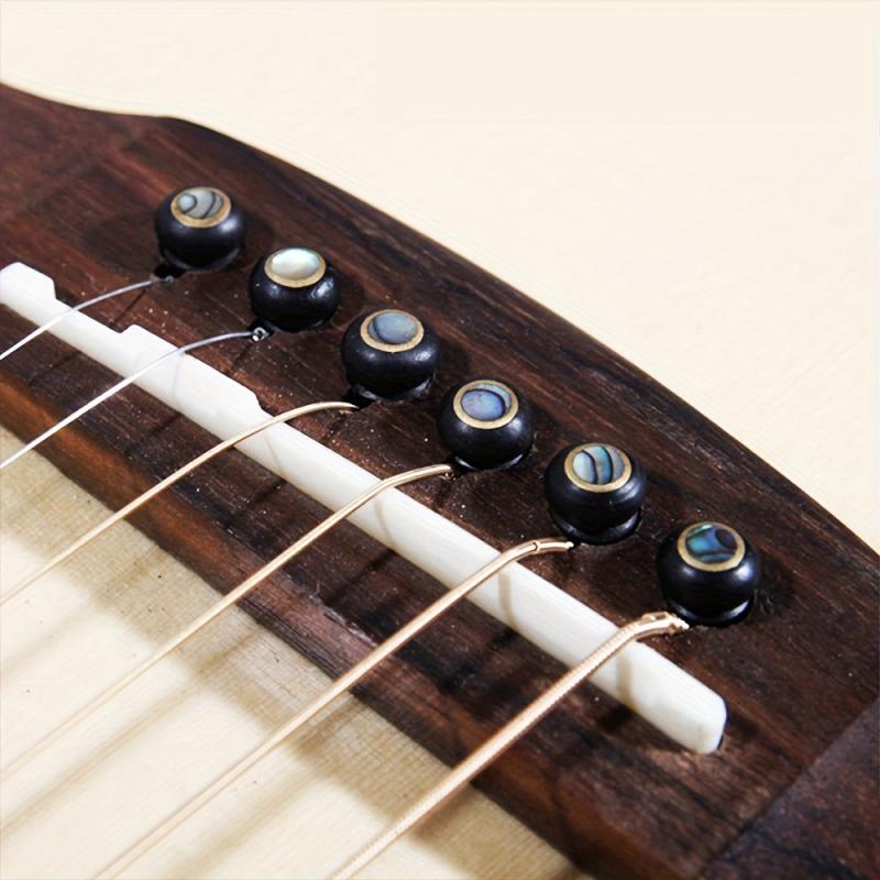 Ebony Guitar Bridge Bolt with Solid String Cone