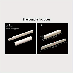 Bone Guitar Upper & Lower Bridge Saddle Acoustic Guitar String Bridge