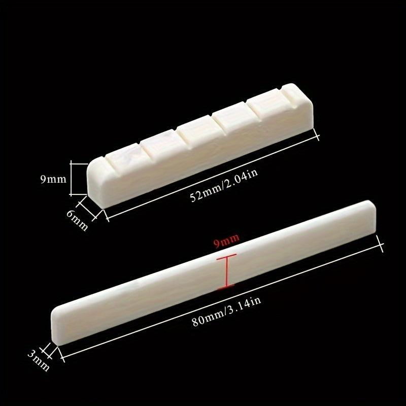 Bone Guitar Upper & Lower Bridge Saddle Acoustic Guitar String Bridge