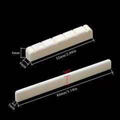 Bone Guitar Upper & Lower Bridge Saddle Acoustic Guitar String Bridge